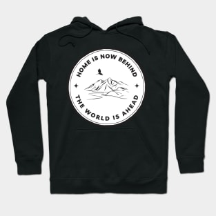 Home Is Now Behind - The World Is Ahead - White - Fantasy Hoodie